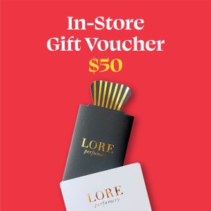 photo of lore perfumery in-store gift card for $50