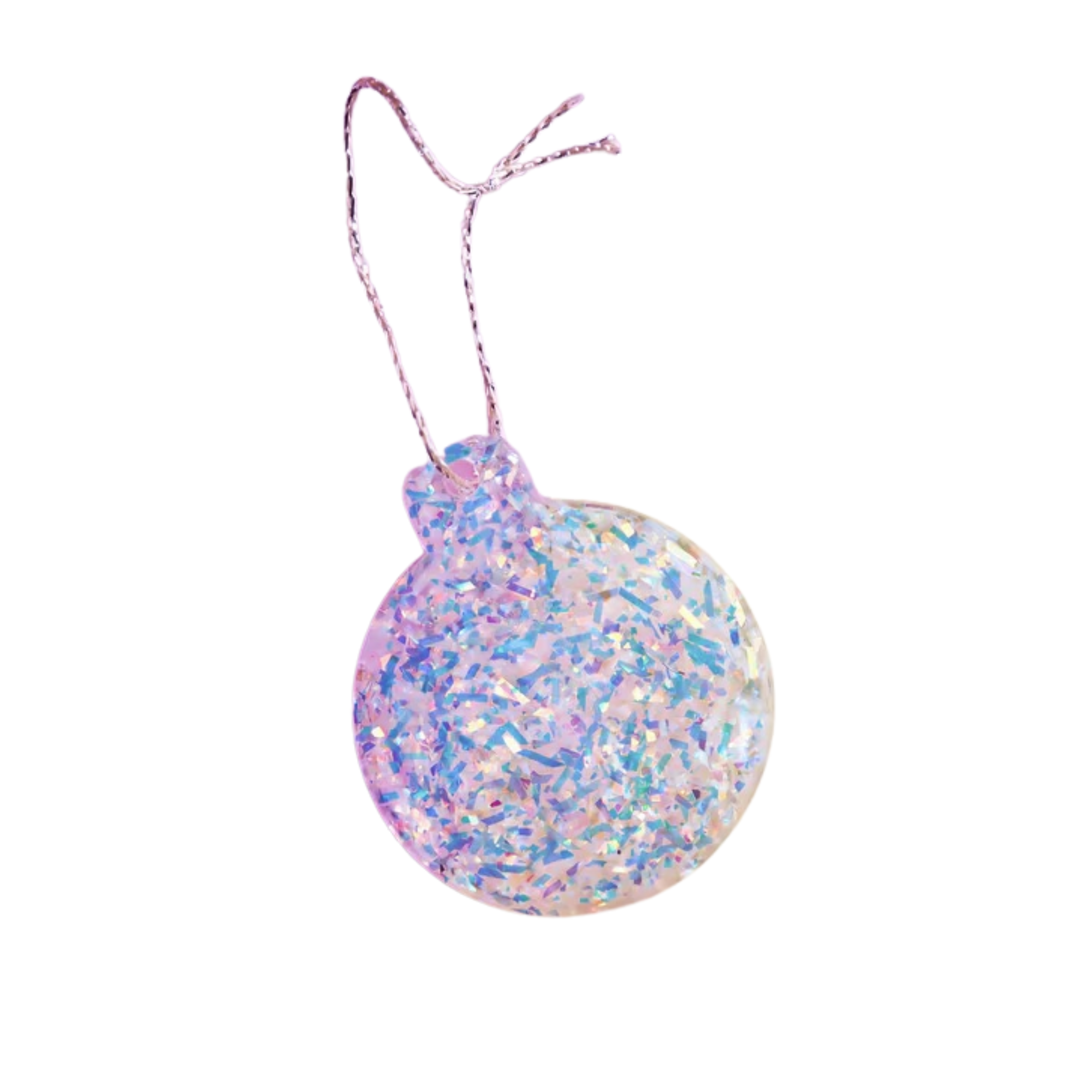 Iridescent Sparkly Christmas Bauble Decoration - Lore Perfumery